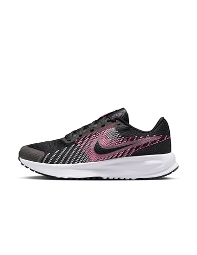 Nike Women's Run Defy Road Running Shoes, Black/Elemental Pink-Hyper Pink, 8