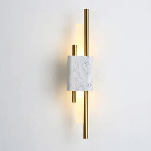 Aplique de pared G9 de mármol ultrafino y metal para pasillo
