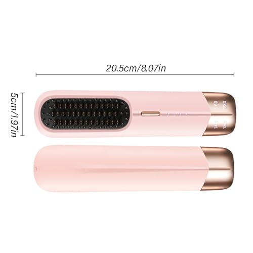 Cepillo alisador con pantalla LED para cabello miniatura 5