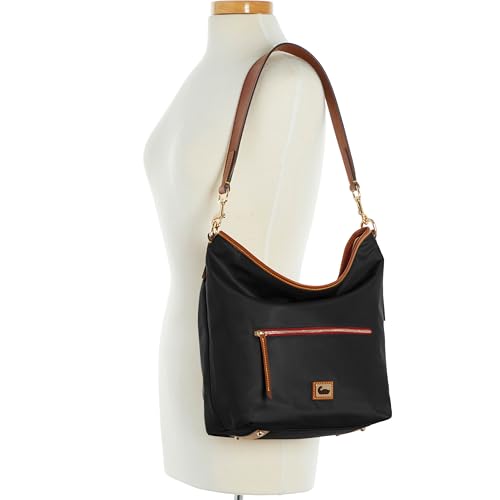 Image of Dooney & Bourke Hobo Shoulder Bags for Women, Small Nylon Tote with Zipper