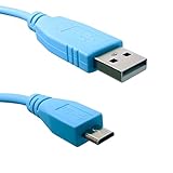 Aexus Micro USB Console Cable for Cisco | USB Type A to Micro-B 6 ft (1.8 Meters) | CAB-USB-UB= | USB 2.0