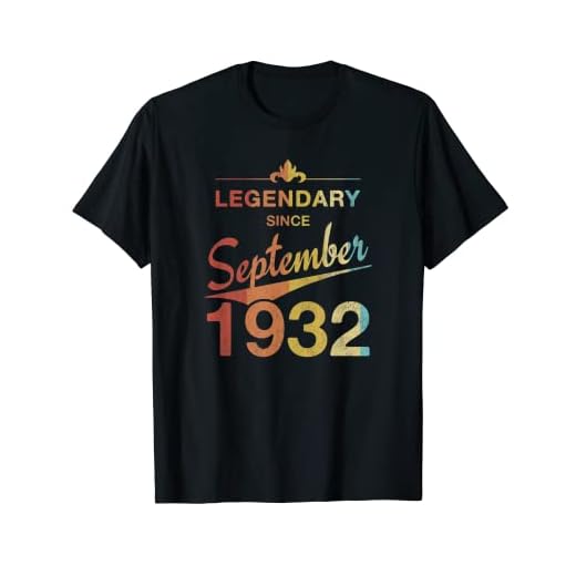 90 cumpleaños Nacido en Septiembre de 1932 Vintage 90 años Camiseta