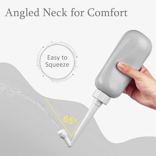 Image of Portable Bidet Travel Large Capacity 15.8oz Personal Toilet Handheld Gray