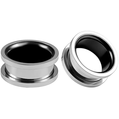 Vankula 10mm Stainless Steel Ear Tunnels Cover