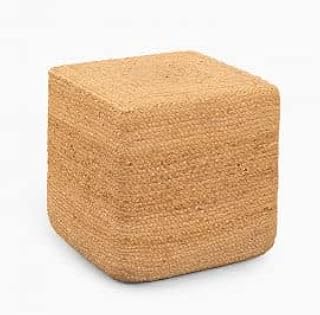 SKLUM Puff Quadrato in Juta Naturale Orsen Yute