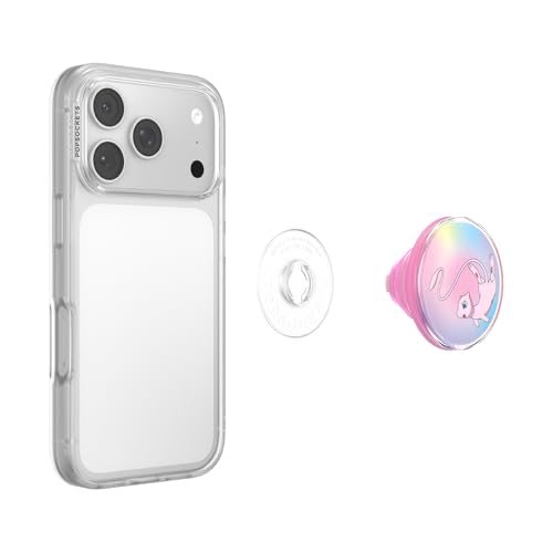 Image of PopSockets PopTop, Adhesive Phone Grip with Swappable Top, Pokemon - Mew Whimsy