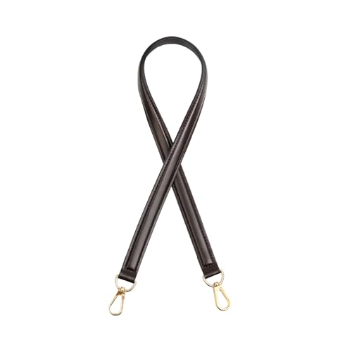 Image of Genuine Vachetta Leather Shoulder Bag Strap Replacement for Graceful Tote Bag(COFFEE-Width:0.7in&Length:27.5in)
