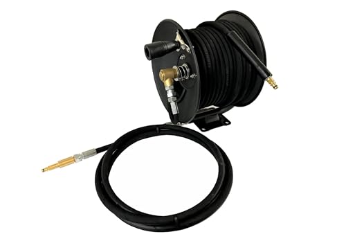 PressureWasherPartUK 15m High Pressure Hose Reel Compatible to Fit Karcher K-Series Pressure Washers + 3m Extension Hose