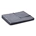 YnM Cotton Duvet Cover for Weighted Blankets (60''x80'') - Dark Grey Print