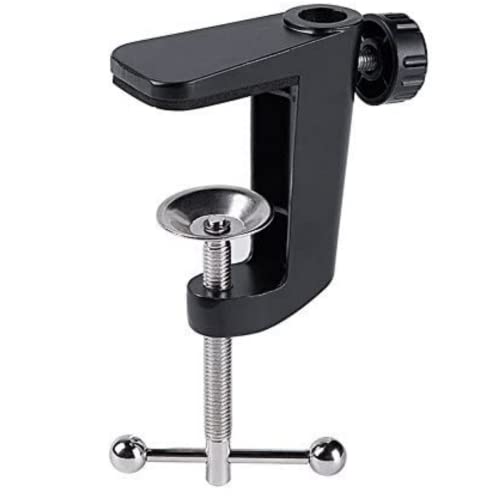 YNHFIFI Replacement Aluminum Alloy Universal Bracket Adjustable C-Clamp Desk Light Mounting Bracket Cantilever Bracket for Microphone Arm and Desktop Table Lamp