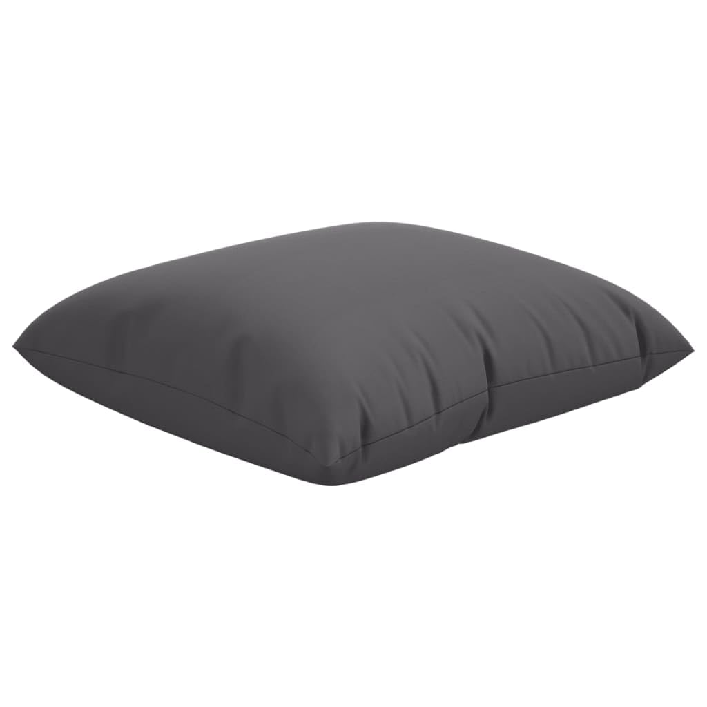 Sofakissen 4er Set Anthrazit 60x60 cm aus 100% Polyester und Hohlfaser Weiche Couchkissen mit Modernem Design Robustes Material für Garten Balkon Wohnzimmer Sitzbank und Lounge