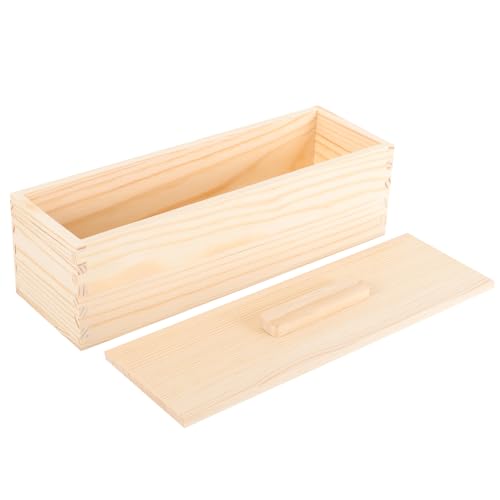 ABOOFAN Nonstick Bread Baking Mold with Wooden Lid Convenient Toast Pan for Home and Bakery Use Airtight Container for Fresh Loaf Storage