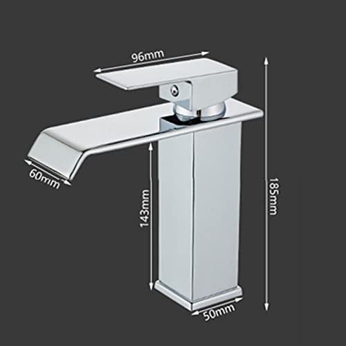 Robinet de salle de bain cascade doré pour vasque moderne