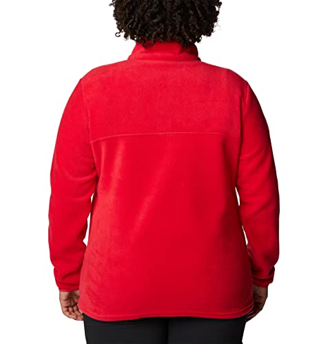 Image of Columbia Womens Benton Springs Half Snap II Pull Over Fleece Jacket, Dark Stone /Canoe /Vintage Blue, 3X