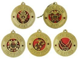 5 Branch Military Ornaments