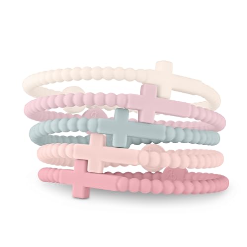 Ryan & Rose Jesus Bracelets - Cross Silicone Bracelet (Dreamy Small)