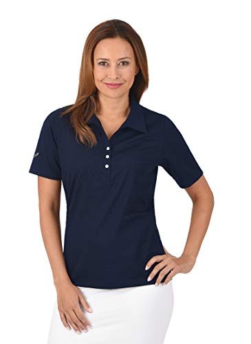 Preisvergleich Produktbild Trigema Damen 537611 Poloshirt, Blau (Navy 046), Medium