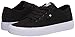 DC mens Manual Skate Shoe, Black/White, 9 US