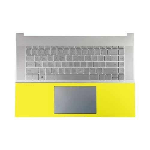 Image of Gaming Skin Compatible with HP Envy x360 16 inch (2023) - Solid Yellow - Premium 3M Vinyl Protective Wrap Decal Cover - Easy to Apply | Crafted in The USA by MightySkins