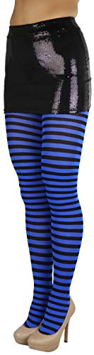 Image of ToBeInStyle Women's Nylon Horizontal Striped Tights