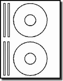 200 Label Outfitters® White High Photo Gloss Inkjet CD Labels – 100 Sheets