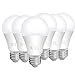 A19 LED Bulb 40w Equivalent Warm White 2700K and 480Lm Non-dimmable LED Light Bulbs Medium Base （E26）for Home, Kitchen, Living room, Bedroom & Commercial Lighting 6 Pack by WTL