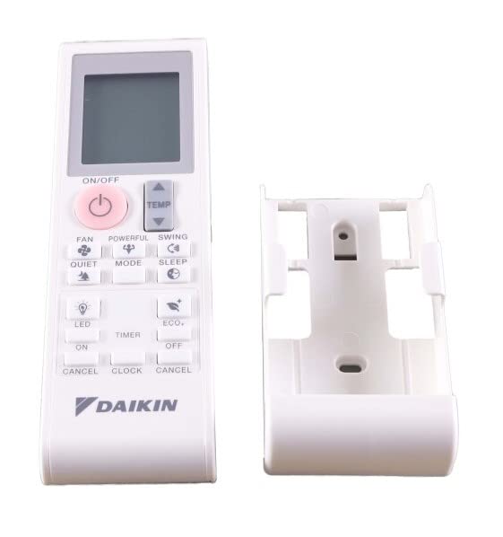 Télécommande Daikin blanche fixe au mur pour régler la climatisation