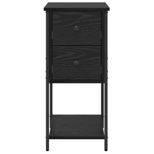 Table de chevet chêne noir pour optimiser les petits espaces de nuit - 7