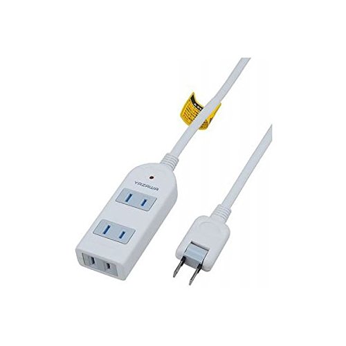 ヤザワ 雷ガード付延長コード タップ3個口 Y02KS302WH