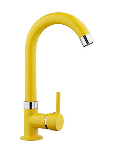 RONDO - Grifo de agua fría para lavabo, grifo de cocina, latón amarillo Cover