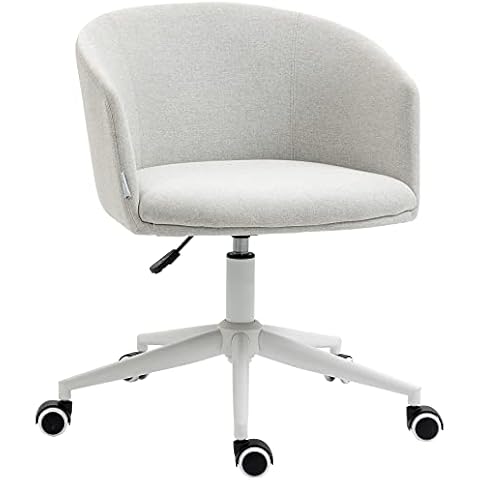 Vinsetto Silla de Oficina Giratoria Ergonómica Altura Ajustable con Reposabrazos y Asiento Acolchado Cover