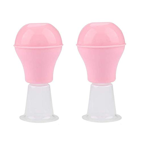Nipple Aspirator Silicone Nipple Corrector Flat Inverted Nipple Correcting Tool Painless Nipple Sucker Puller for Breastfeeding (Yellow,2Pcs)