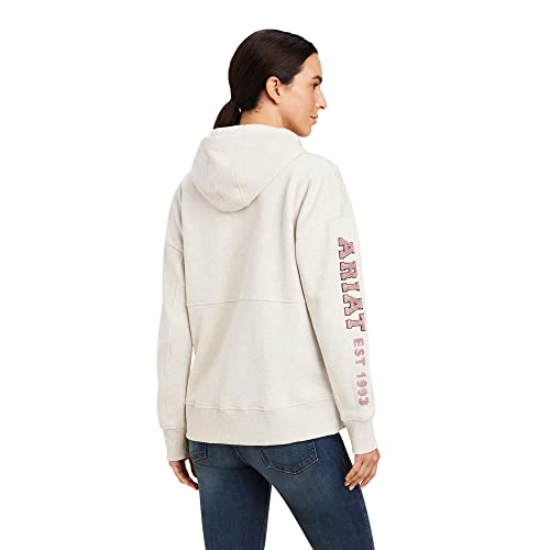 Image of Ariat Female Rabere Hoodie Oatmeal Heather XX-Large