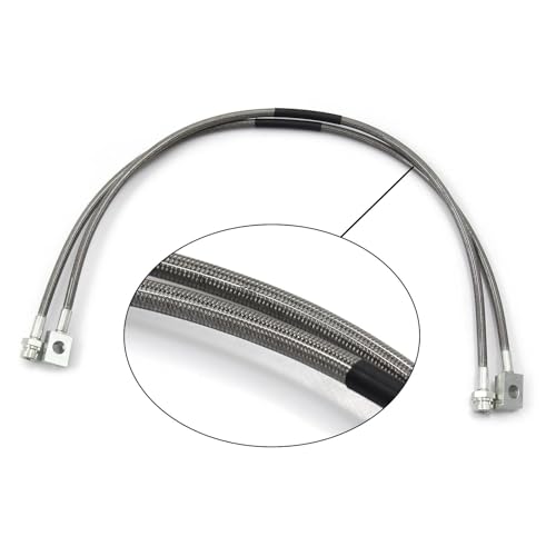 Conductos de freno de acero inoxidable Jeep TJ YJ XJ mangueras reforzadas 89702 MENSUNUBNM 3