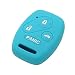 SEGADEN Silicone Cover Protector Case Skin Jacket fit for HONDA 3+1 Button Remote Key Fob CV2206 Light Blue