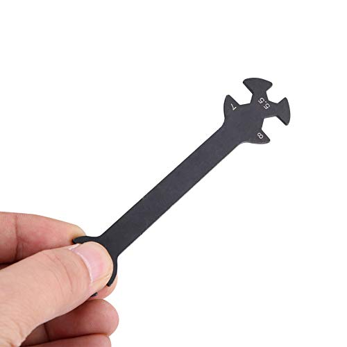 HERCHR Wrench,RC Car Wrench Remote Control Model Toy Tool Metal Accessory Multi Function Wrench Hand Tools Turnbuckle Wrench for RC Car Truck Crawler Truggy Buggy Tires
