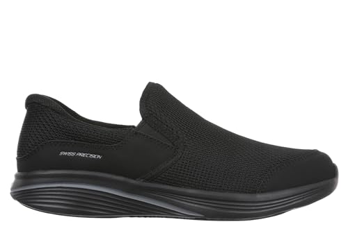 MBT Modena IV Slip On Męskie buty Wygodne. Slip & Fit bez użycia rąk. Płynny ruch z mniejszym uderzeniem i oddychającą górą., Czarny (Black), 43.5 EU
