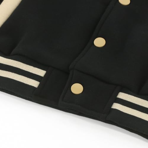 Image of Kids Baseball Jackets School Varsity Uniform Cotton Leisure Fashion jackets Boys Girls Jackets for 2-7 Years