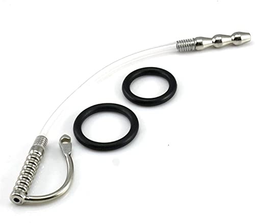 A simple love Fly love Pen'nis Sounding PL'ug avec Anneaux de Cuisson for Hommes Creux Cathe'ter Silicone Soft et Confortable 100% Sun Visor Sun Visor Cover