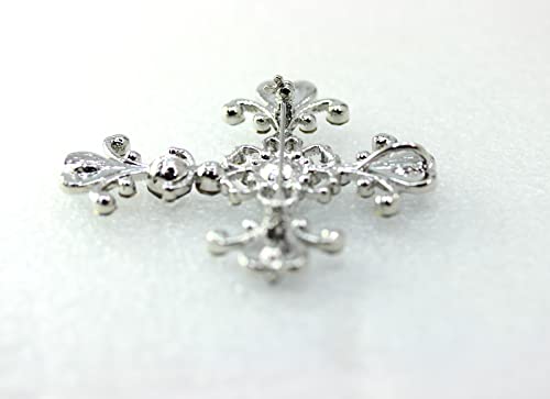 Image of Faship Gorgeous Rhinestone Crystal Cross Crucifix Pin Brooch