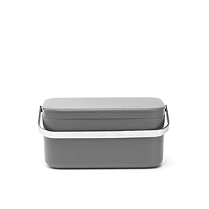 Brabantia Sink Side Countertop Waste Bin 1.8 Liter – Dark Grey