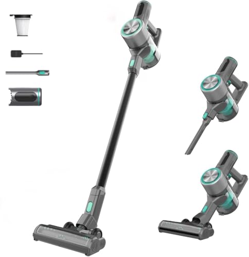 Wyze Cordless Vacuum Cleaner with 20000Pa Powerful Suction, Lightweight Stick with HEPA Filter, 300W...