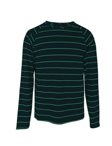 PRETTODAY Boy's Striped T Shirts Raglan Long Sleeve Crew Neck Color Block Tee Casual Basic Blouse Tops2