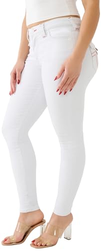 True Religion Women's Jennie Curvy Skinny Big T Flap Jean4