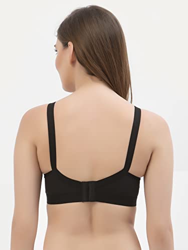 Image of Floret Women's Pure Cotton-Fabric Non Padded & Non-Wired Cut & Sew /Full Coverage Bra