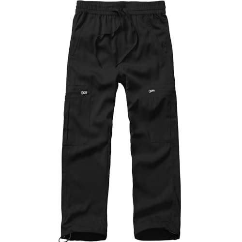 Boys Hiking Pants Kids' Cargo Quick Dry Lightweight Youth Outdoor Camping Fishing Scout Pants