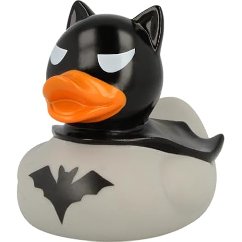Lilalu Dark Grey Rubber Duck Bath Toy for Kids Cover