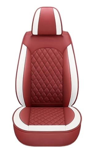 Jeu de housses de siège de voiture en cuir synthétique bordeaux pour berline et SUV Nissan