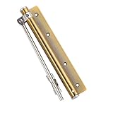 Automatic Door Closer Heavy Duty Adjustable Universal Installation/Wide-Angle Design/Tool-Free Force/Speed Adjustment/Commercial Grade Smooth Closing for Doors 80-120 lbs (Satin Gold)