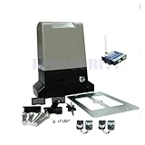Kit de abridor de puerta automático eléctrico Motor de apertura de puerta corredera automática for puerta de hasta 800 kg (fotocélulas, botón, lámpara, teclado, abridor de puerta GSM opcional) (Color